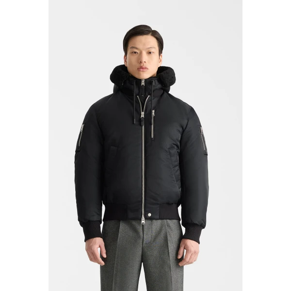 Mackage August-Z Bomber Jacket in Black