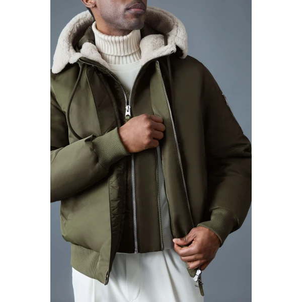 Mackage August-Z Bomber Jacket in Light Military