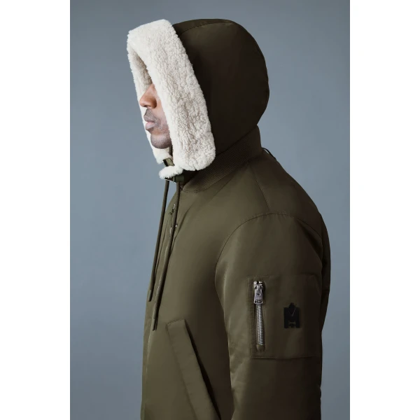 Mackage August-Z Bomber Jacket in Light Military