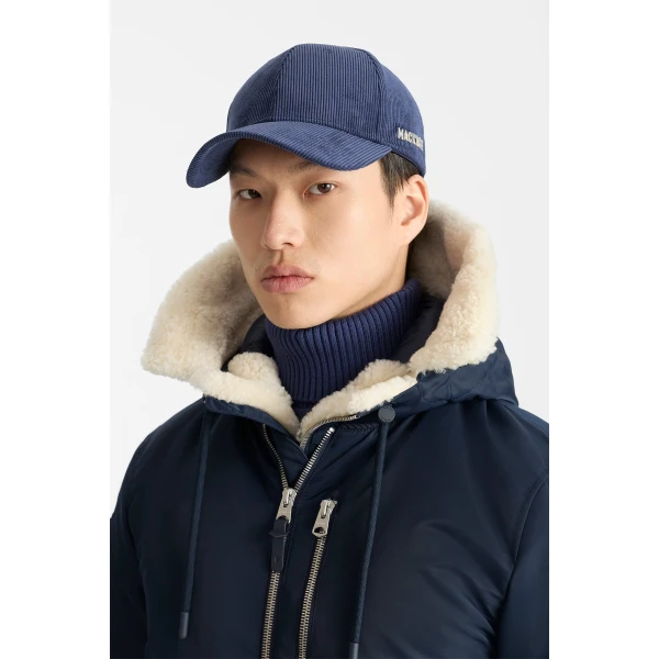 Mackage August-Z Bomber Jacket in Marine Blue