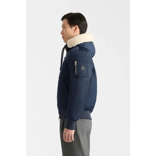 Mackage August-Z Bomber Jacket in Marine Blue