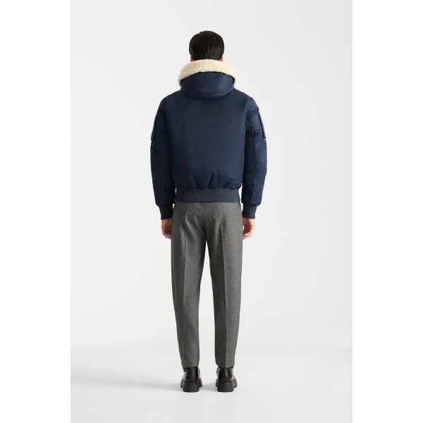 Mackage August-Z Bomber Jacket in Marine Blue