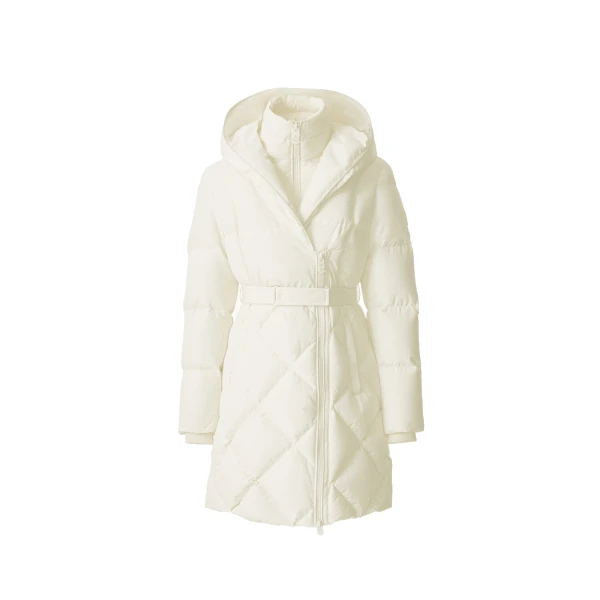 Mackage Ayumi 2-In-1 Long Down Coat in Cream