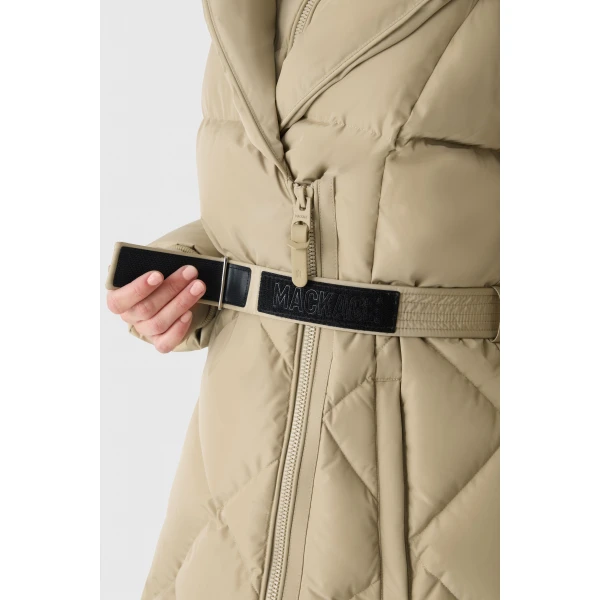 Mackage Ayumi 2-In-1 Long Down Coat in Light Camel