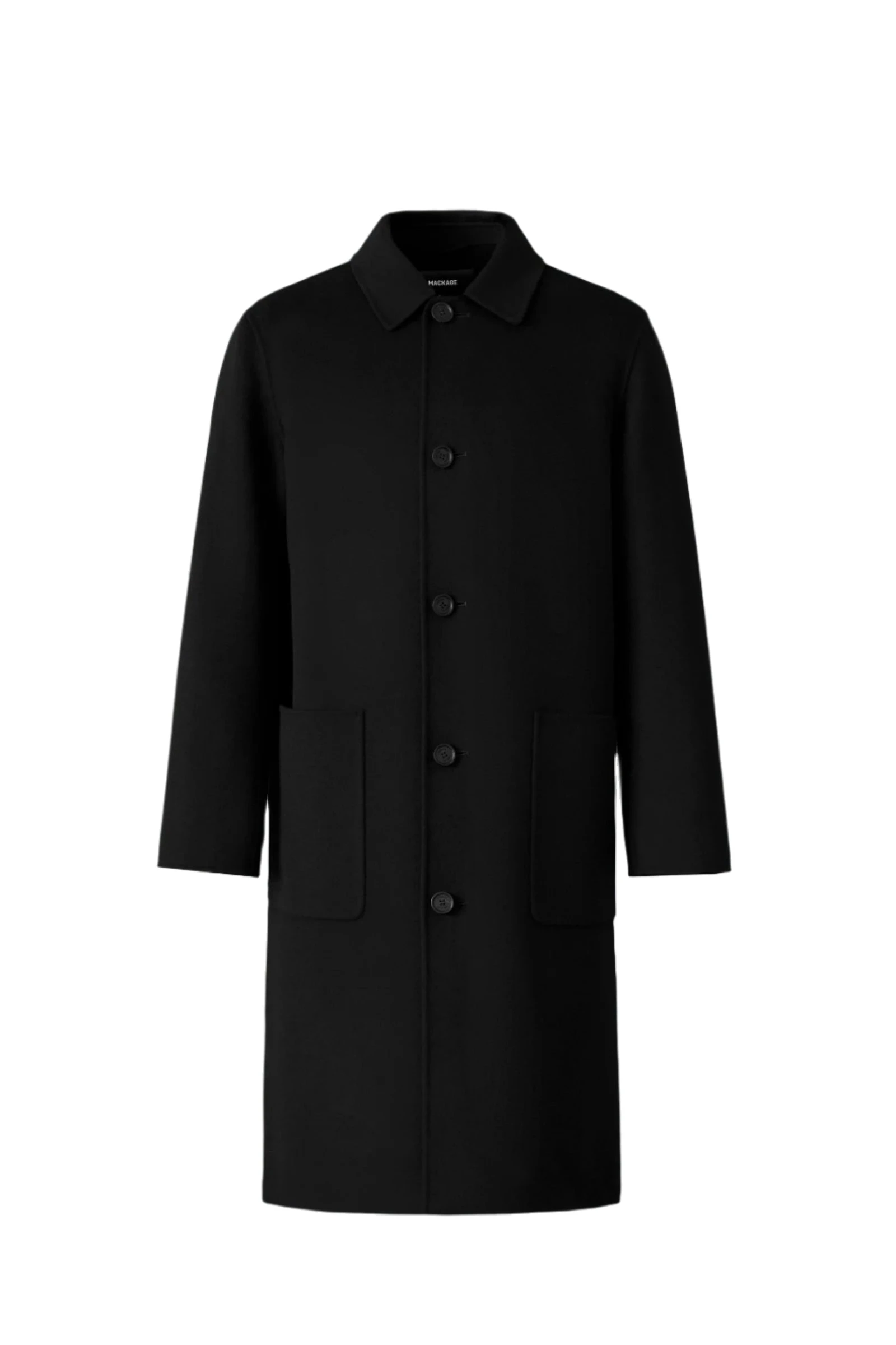 Mackage Beckett Handmade Wool Overcoat in Black Mackage Beckett Handmade Wool Overcoat in Black