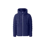 Mackage Bergen Quilted Down Hooded Jacket in Mineral Blue