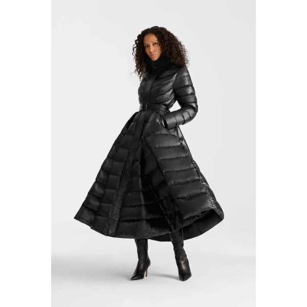 Mackage Beverly Medium Down Coat in Black, view 2 | Coats | Coveti