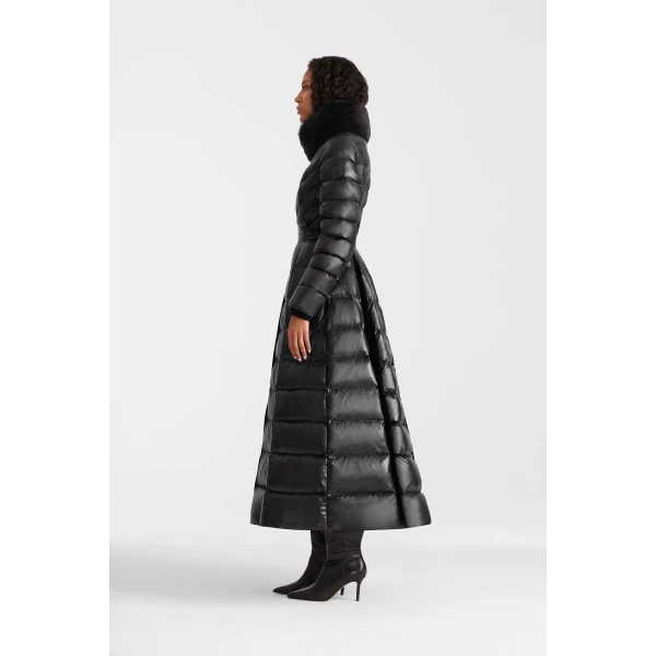 Mackage Beverly Medium Down Coat in Black, view 5 | Coats | Coveti