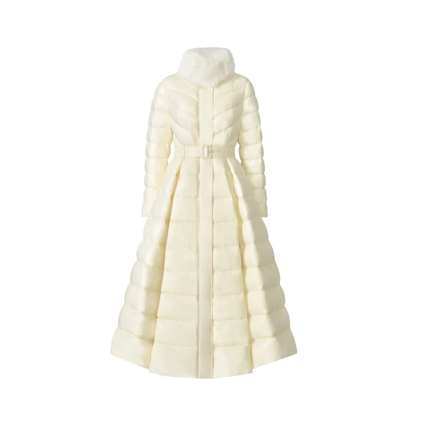 Mackage Beverly Medium Down Coat in Cream | Coats | Coveti