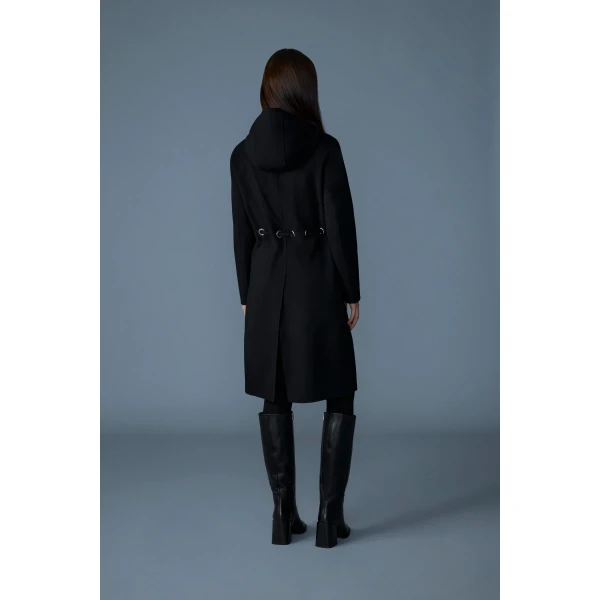 blithe handmade wool coat black