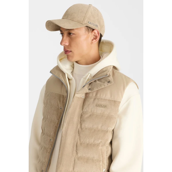 Mackage Brody-CDY Down Quilted Vest in Light Camel