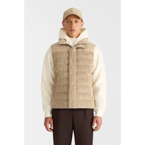 Mackage Brody-CDY Down Quilted Vest in Light Camel