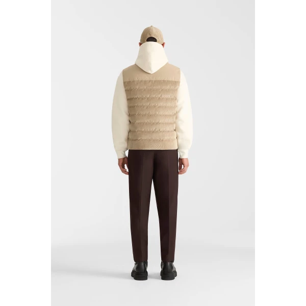 Mackage Brody-CDY Down Quilted Vest in Light Camel