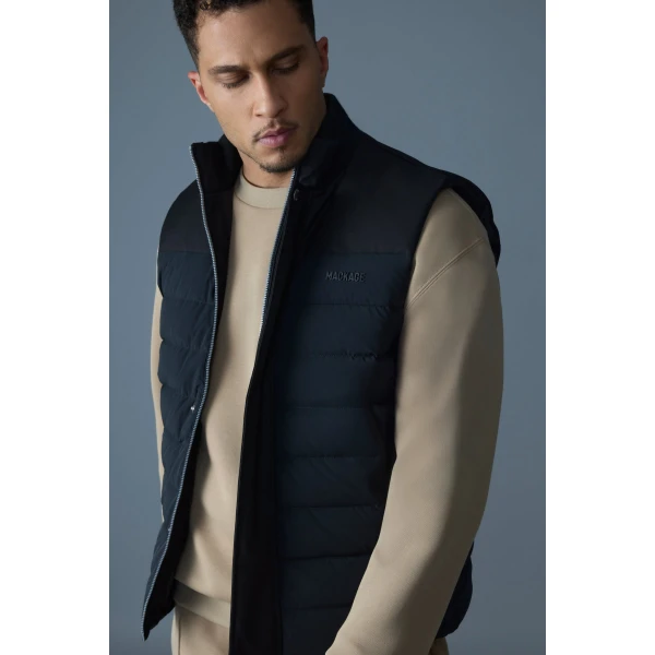 Mackage Brody Down-Filled Quilted Vest in Black