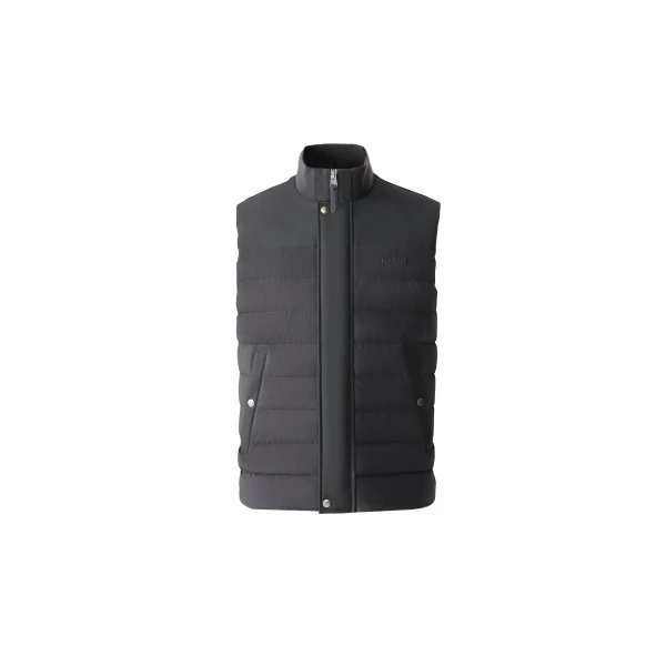 Mackage Brody Down-Filled Quilted Vest in Carbon