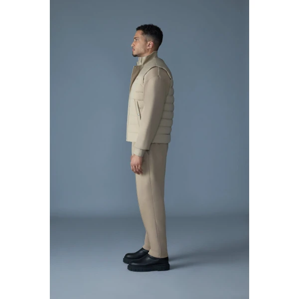 Mackage Brody Down-Filled Quilted Vest in Light Camel