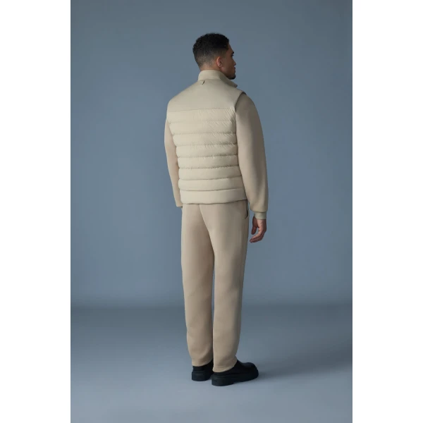 Mackage Brody Down-Filled Quilted Vest in Light Camel