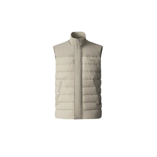 Mackage Brody Down-Filled Quilted Vest in Light Camel