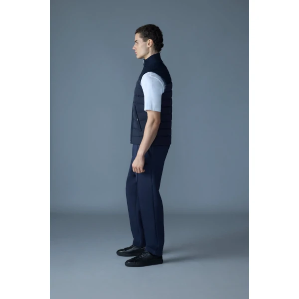 Mackage Brody Down-Filled Quilted Vest in Navy
