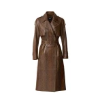 mackage carmela-snk snake pattern leather trench