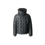 Mackage Cash Diamond-Quilted Leather Jacket in Carbon