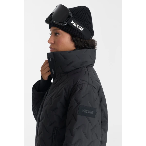Mackage Cataline-WMK Ski Jacket in Black, view 2 | Ski jacket | Coveti