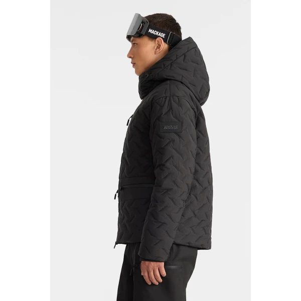 Mackage Cillian-WMK Ski Jacket in Black, view 5 | Men Jackets | Coveti