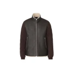 Mackage Clay Mixed Media Jacket in Coffee-Natural