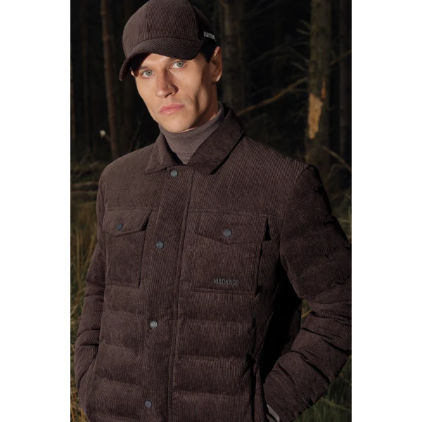 Mackage Cohen-CDY Corduroy Jacket in Coffee