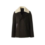 Mackage Cole Wool Double-Breasted Jacket in Coffee Mackage Cole Wool Double-Breasted Jacket in Coffee
