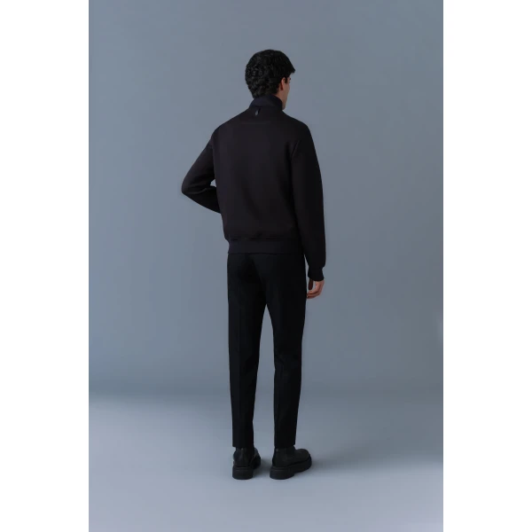 Mackage Collin-R Down Mixed Media Bomber Jacket in Black