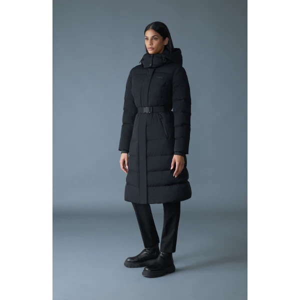 coralia-city recycled down coat black