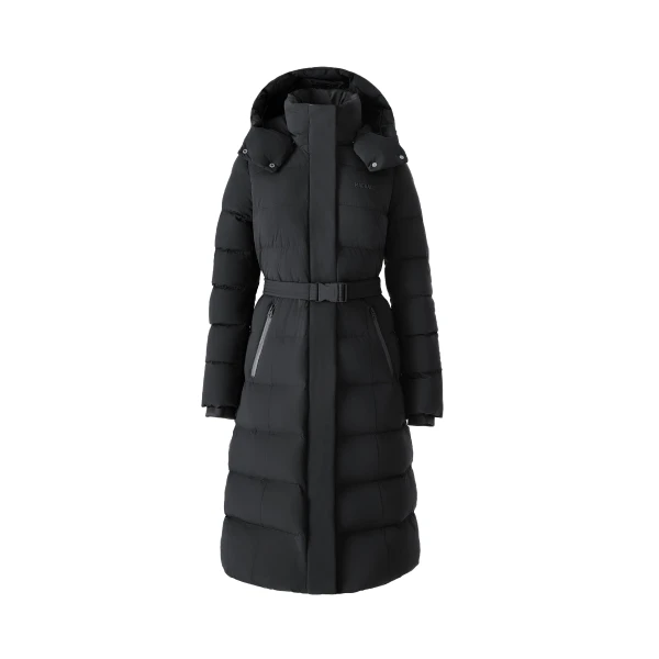 Coralia-CITY Recycled Down Coat in Black