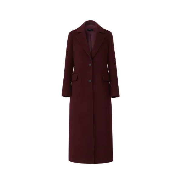 mackage corazon semi-fitted wool coat