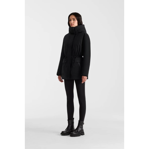 delta lightweight down parka black