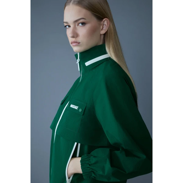 Mackage Devorah Seam-Sealed Rain Jacket in Leaf Green