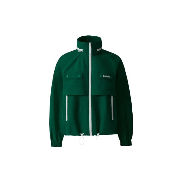 Mackage Devorah Seam-Sealed Rain Jacket in Leaf Green