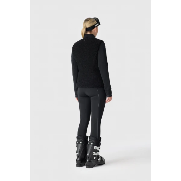 Mackage Dewi 3-In-1 Stretch Bonded Fleece and Teddy Ski Jacket in Black
