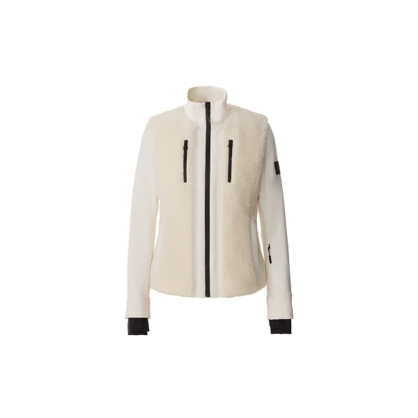 Dewi 3-In-1 Stretch Bonded Fleece and Teddy Ski Jacket in Cream