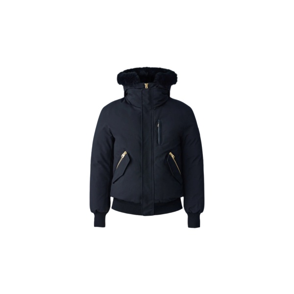 Mackage Dixon-BX 2-In-1 Nordic Tech Down Bomber in Black-Gold