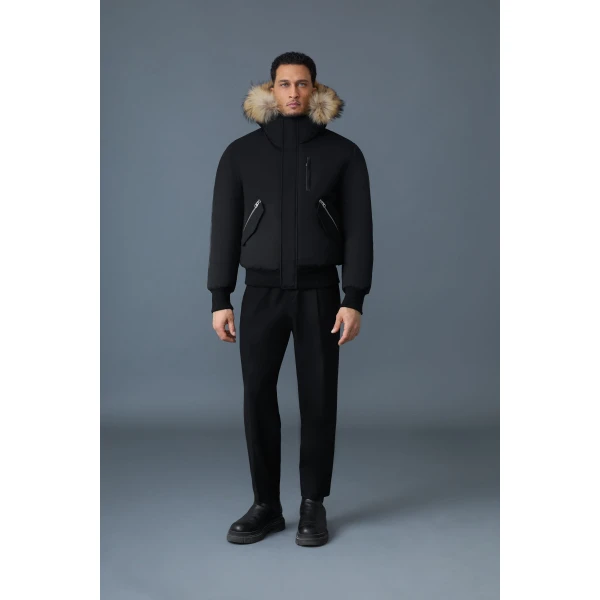 Mackage Dixon-F 2-In-1 Nordic Tech Down Bomber in Black