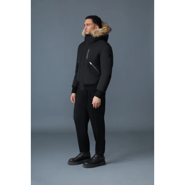 Mackage Dixon-F 2-In-1 Nordic Tech Down Bomber in Black