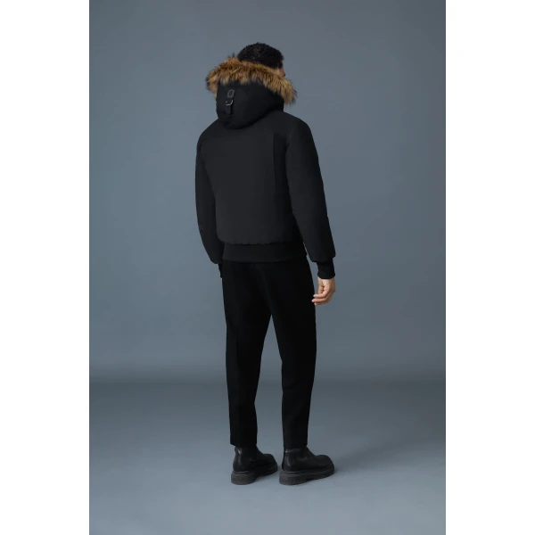 Mackage Dixon-F 2-In-1 Nordic Tech Down Bomber in Black