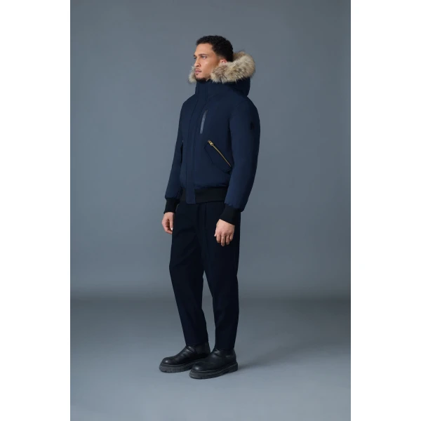 Mackage Dixon-F 2-In-1 Nordic Tech Down Bomber in Navy