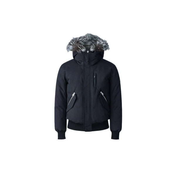 Mackage Dixon-X 2-In-1 Nordic Tech Down Bomber in Black-Silver