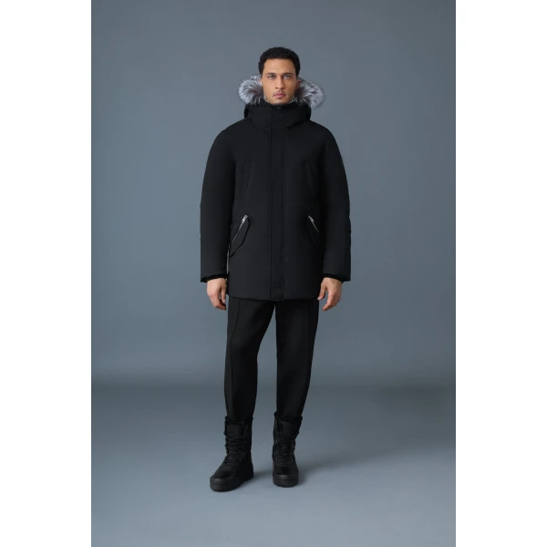 Mackage Edward-X 2-In-1 Down Parka in Black-Silver