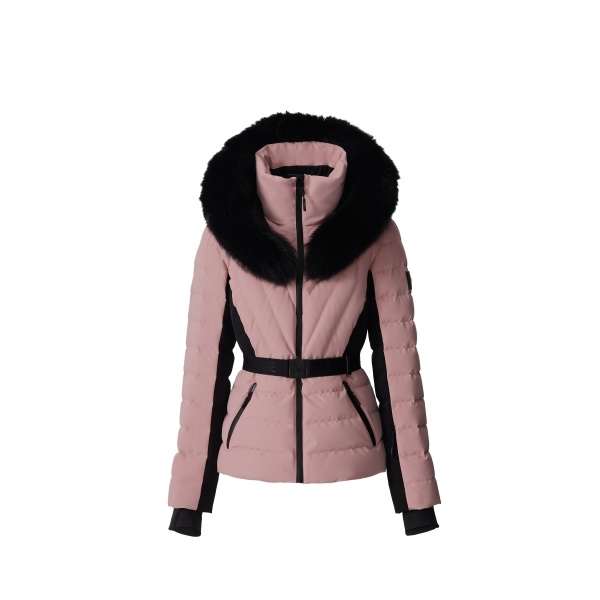 Mackage Elita-ZR Down Ski Jacket in Blush