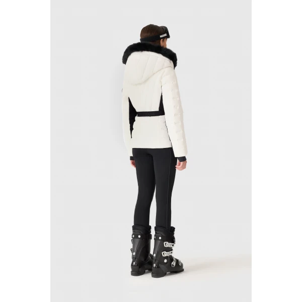 Mackage Elita-ZR Down Ski Jacket in Off White