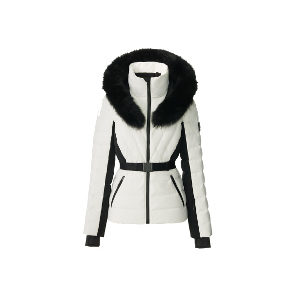 Mackage Elita-ZR Down Ski Jacket in Off White