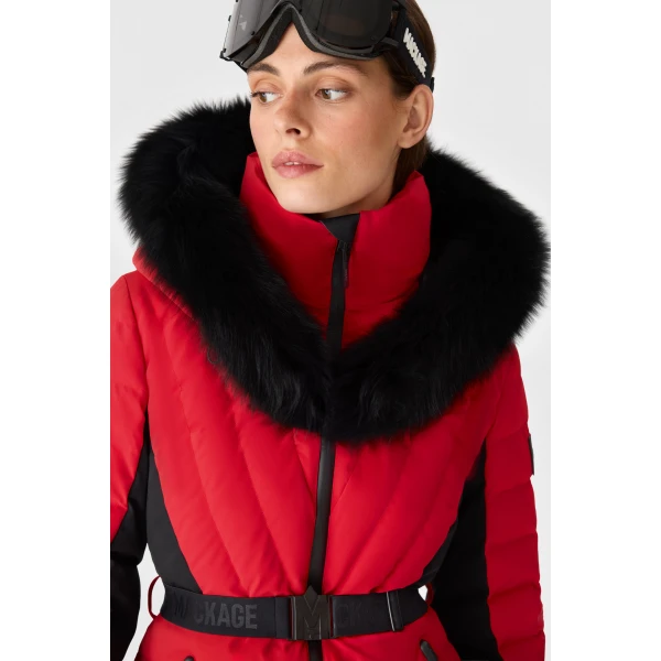 Mackage Elita-ZR Down Ski Jacket in Red